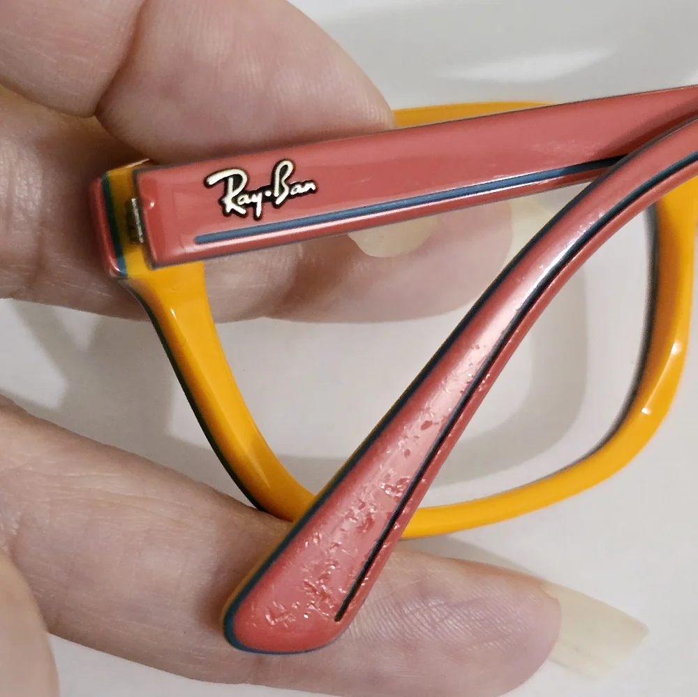 Ray-Ban Kids Pink and Orange Sunglasses Glasses Jr With Case